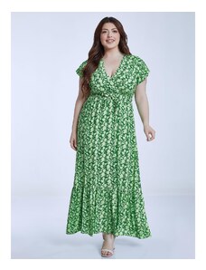 Celestino Κρουαζέ εμπριμέ φόρεμα πρασινο ανοιχτο για Γυναίκα