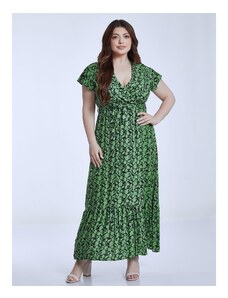 Celestino Κρουαζέ εμπριμέ φόρεμα πρασινο για Γυναίκα