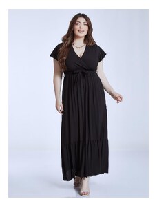 Celestino Maxi φόρεμα με αποσπώμενη ζώνη μαυρο για Γυναίκα