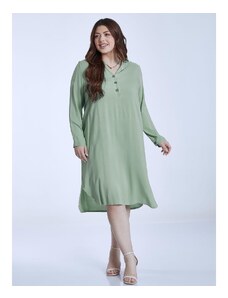 Celestino Midi μονόχρωμο φόρεμα πρασινο ανοιχτο για Γυναίκα