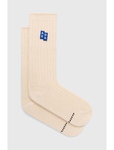 Κάλτσες Ader Error TRS Tag Socks χρώμα: μπεζ, BMSGFYAC0301