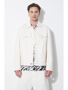 Βαμβακερό σακάκι Neil Barrett Slim Front Pockets Jean Jacket χρώμα: μπεζ, MY11089A-Y029-108N
