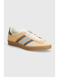 Δερμάτινα αθλητικά παπούτσια adidas Originals Gazelle Indoor χρώμα: μπεζ, IG1636