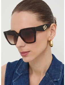 Γυαλιά ηλίου Dolce & Gabbana χρώμα: καφέ, 0DG4438
