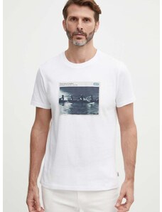 Βαμβακερό μπλουζάκι Pepe Jeans CIEL ανδρικό, χρώμα: άσπρο, PM509372