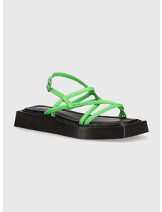 Δερμάτινα σανδάλια Vagabond Shoemakers EVY χρώμα: πράσινο, 5336-101-55