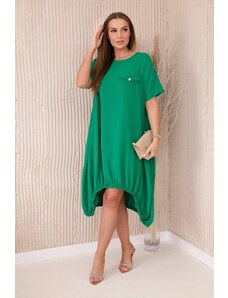 Kesi Oversized dress with green pockets