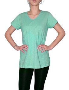 Vactive Γυναικείο ριχτό μπλουζάκι με V λαιμόκοψη σε τυρκουάζ - Medium