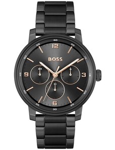 BOSS Contender - 1514128, Black case with Stainless Steel Bracelet
