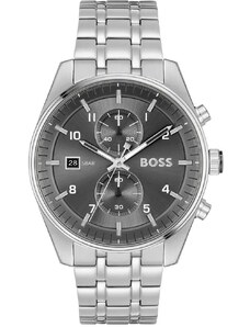 BOSS Skytravel Chronograph - 1514151, Silver case with Stainless Steel Bracelet