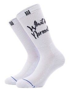 BEE UNUSUAL WHAT IS NORMAL SOCKS AS-240102-WHITE Λευκό