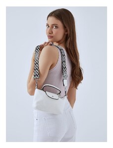 Celestino Μικρή τσάντα με εμπριμέ ιμάντα ώμου λευκο για Γυναίκα