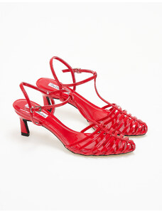 issue Open heel γόβες με πολλαπλά λουράκια και λεπτό τακούνι - Κόκκινο - 028011