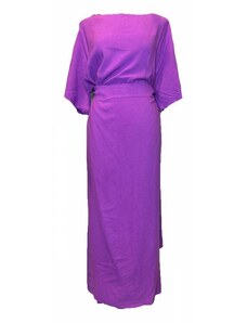 MOUTAKI - Φόρεμα σε στενή γραμμή με ζώνη 24.07.59 Violet