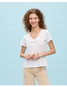 PASSAGER T-shirt με παγιέτα Λευκό