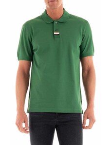 Boss Polo μπλούζα Parlay 424 κανονική γραμμή πράσινο βαμβακερό