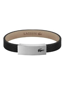 Lacoste Jewellery LACOSTE Βραχιόλι από ανοξείδωτο ατσάλι & δέρμα Black 2040110