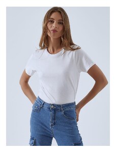 Celestino Βαμβακερό t-shirt λευκο για Γυναίκα