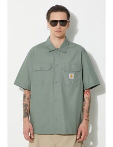Πουκάμισο Carhartt WIP S/S Craft Shirt χρώμα: πράσινο, I033023.1YFXX