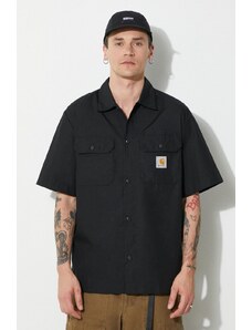 Πουκάμισο Carhartt WIP S/S Craft Shirt χρώμα: μαύρο, I033023.89XX
