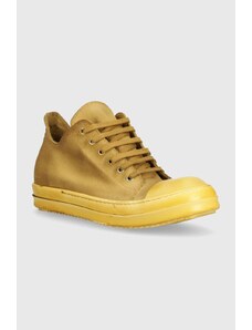 Πάνινα παπούτσια Rick Owens Woven Shoes Low Sneaks χρώμα: μπεζ, DU01D1802.TWCD.424242