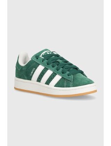 Σουέτ αθλητικά παπούτσια adidas Originals Campus 00s J χρώμα: πράσινο, IH7492