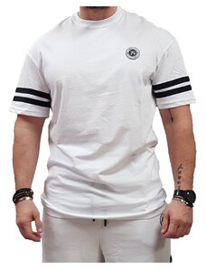Vinyl Art Clothing Vinyl Art - 67845-02 - Oversized t-shirt - White - μπλούζα μακό