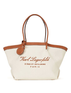 KARL LAGERFELD Τσαντα Hotel Karl Md Tote Canvas 241W3005 a106 natural