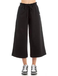 BE:NATION TERRY CROPPED WIDE LEG PANT 02112401-01 Μαύρο