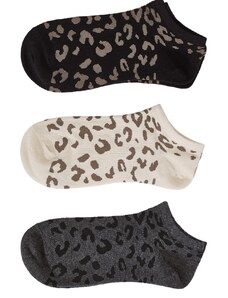 Celestino Σετ 3 ζευγάρια κάλτσες σε animal print σετ 4 για Γυναίκα