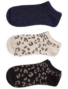 Celestino Σετ 3 ζευγάρια κάλτσες σε animal print σετ 2 για Γυναίκα