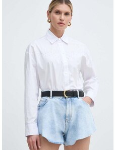 Βαμβακερό πουκάμισο Pinko χρώμα: άσπρο, 103736 A1XO