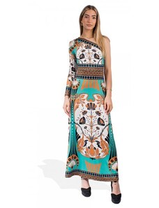 Peace and Chaos ARABESQUE ONE SHOULDER MAXI DRESS (S24917 TYPOS)