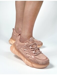 ideal Γυναικεία sneakers με κυματιστή σόλα Ροζ