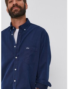 Τζιν πουκάμισο Paul&Shark ανδρικό, χρώμα: ναυτικό μπλε