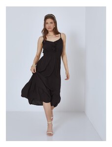 Celestino Midi φόρεμα με βολάν μαυρο για Γυναίκα