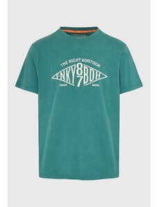 FUNKY BUDDHA T-shirt με branded text artwork τύπωμα