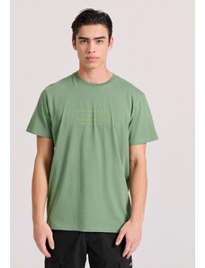 FUNKY BUDDHA T-shirt με text artwork τύπωμα