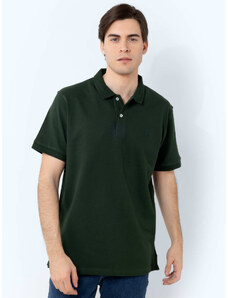 The Bostonians Polo μπλούζα κανονική γραμμή πράσινο σκούρο βαμβακερό