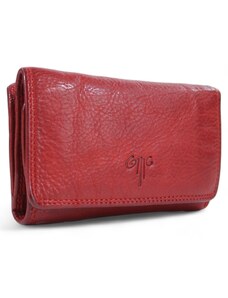 Kion Πορτοφόλι Από Γνήσιο Vintage Μαλακό Δέρμα (WS 441-Red)