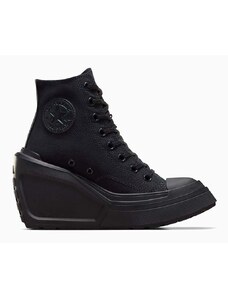 Πάνινα παπούτσια Converse Chuck 70 De Luxe Wedge χρώμα: μαύρο, A08094C