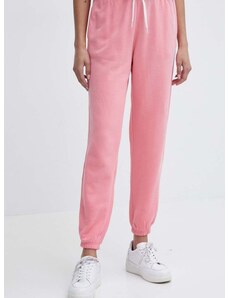 Βαμβακερό παντελόνι Polo Ralph Lauren χρώμα: ροζ, 211935585