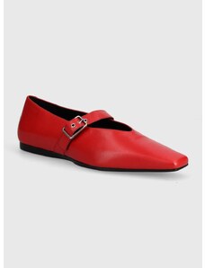 Δερμάτινες μπαλαρίνες Vagabond Shoemakers WIOLETTA χρώμα: κόκκινο