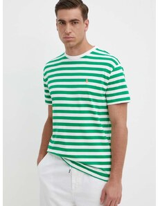 Βαμβακερό μπλουζάκι Polo Ralph Lauren ανδρικό, χρώμα: πράσινο, 710926999