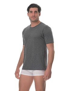 Vactive Ανδρικό βαμβακερό t-shirt 3pack σε ανθρακί χρώμα - Small