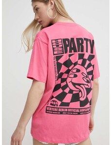 Βαμβακερό μπλουζάκι Vertere Berlin χρώμα: ροζ, VER T220