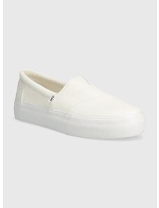 Πάνινα παπούτσια Toms Alp Fenix Platform Slip On χρώμα: άσπρο, 10019805