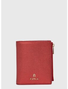 Δερμάτινο πορτοφόλι Furla γυναικείο, χρώμα: κόκκινο, WP00389 BX2658 2673S