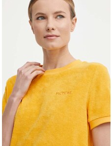 Μπλουζάκι Picture Carrella χρώμα: κίτρινο, WTS427