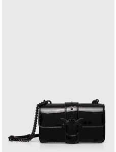 Δερμάτινη τσάντα Pinko χρώμα: μαύρο, 100059 A1JD
